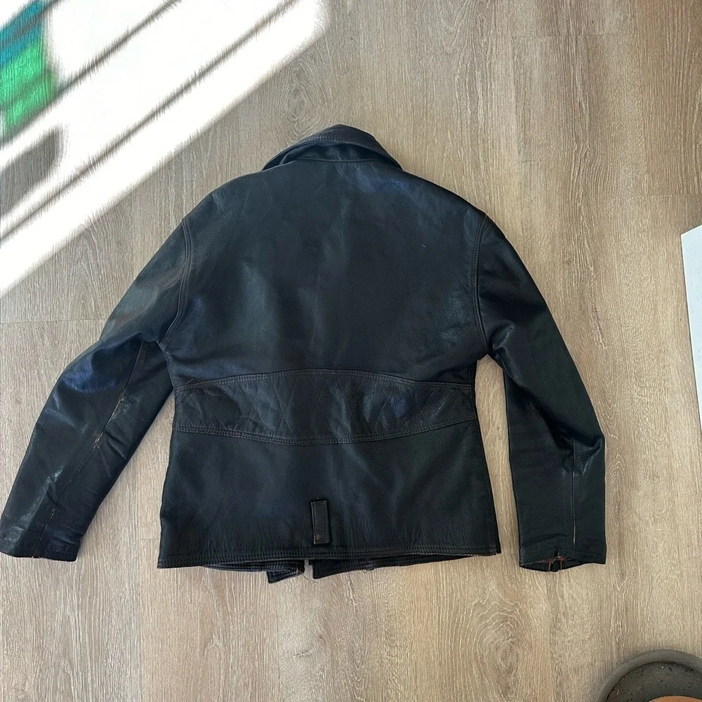 Vera pelle 🇮🇹🇮🇹🇮🇹made in Italy size large distressed, wonderful patina - Picture 3 of 11